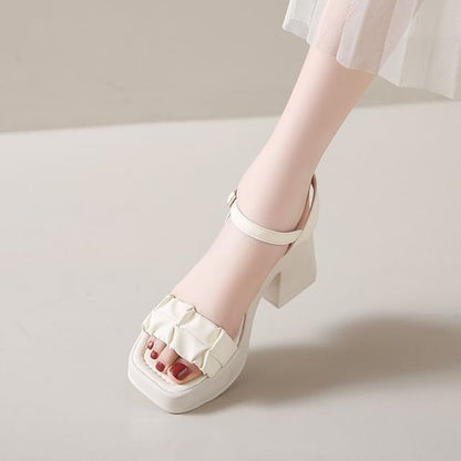 Platform Chunky Heel Sandals