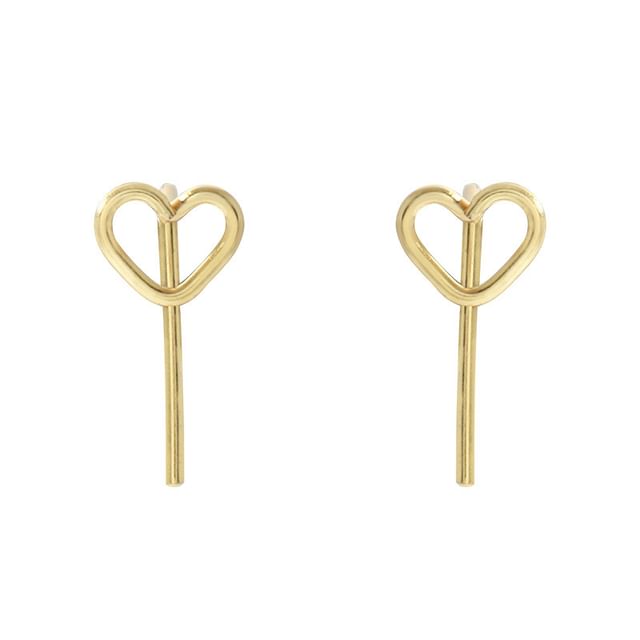 Heart Alloy Ear Jacket