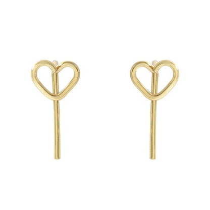 Ohrstecker aus Legierung mit Herzmotiv