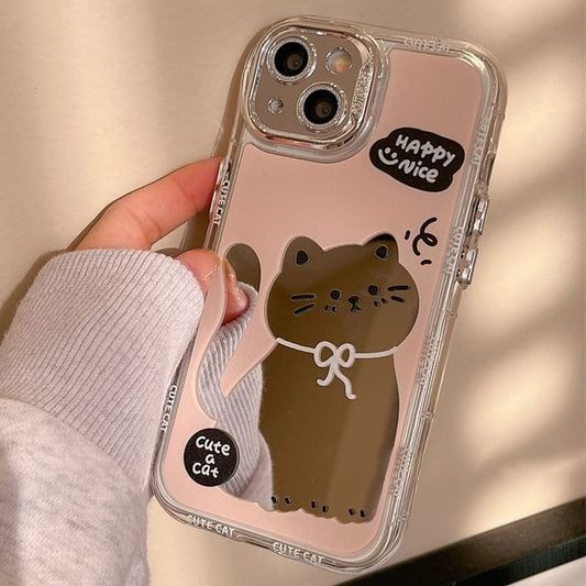 Cat Case Phone Mirrored