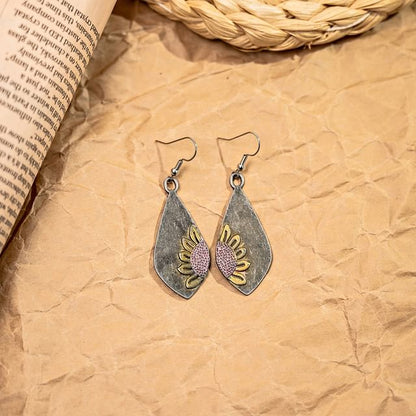 Metal Drop Hook Earring