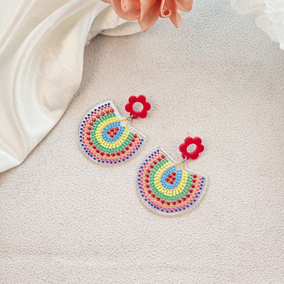 Floral Drop Earring