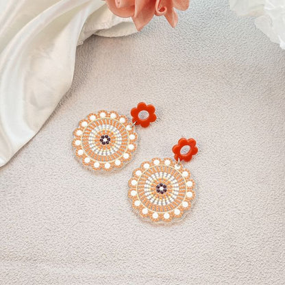 Floral Drop Earring