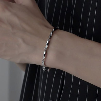 Twisted Stainless Steel Bracelet (Various Designs)