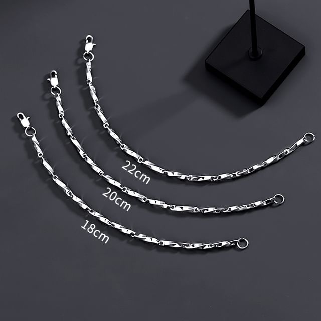 Twisted Stainless Steel Bracelet (Various Designs)