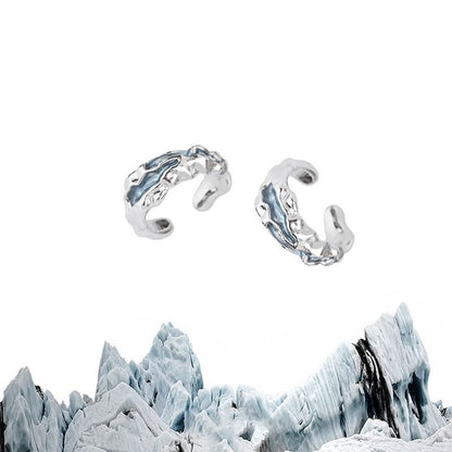 Irregular Stainless Steel Ear Cuff / Earring / Set
