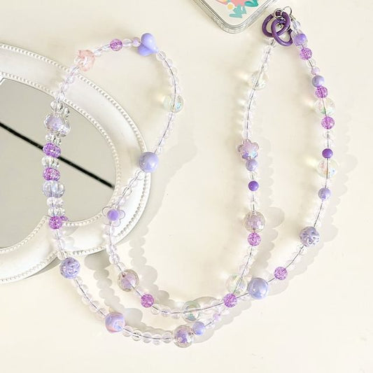 Lanyard Faux Bead Crystal Phone