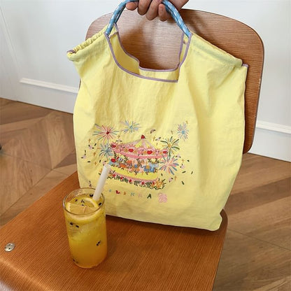 Embroidered Tote Bag