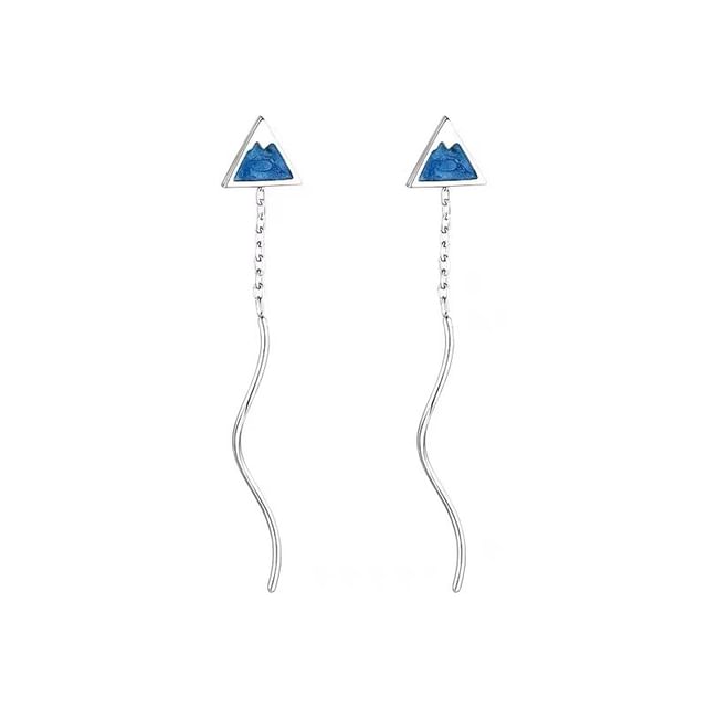 Triangle Threader Earring / Ear Stud