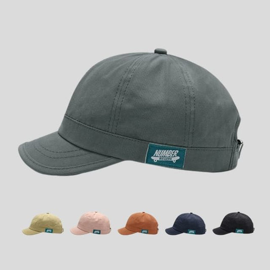 Applique Cap Brim Baseball Short