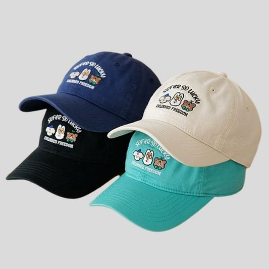Embroidered Baseball Cartoon Cap