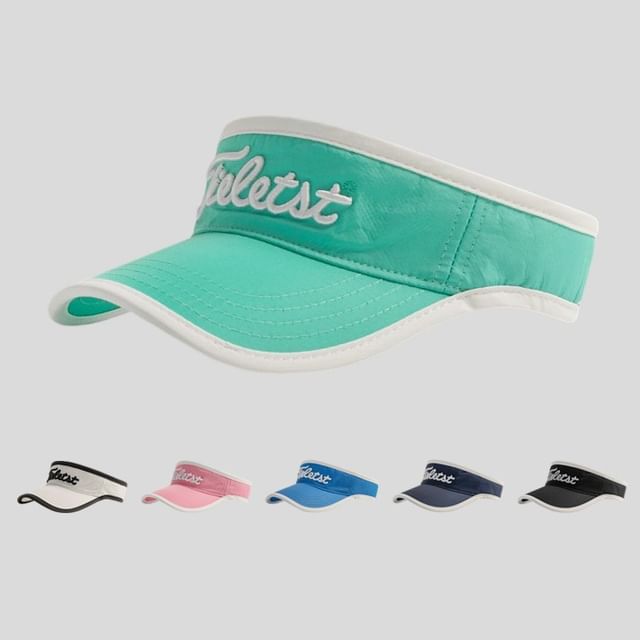 Sun Trim Lettering Contrast Visor Embroidered