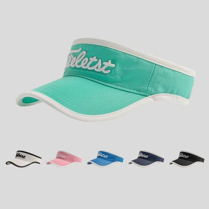 Sun Trim Lettering Contrast Visor Embroidered