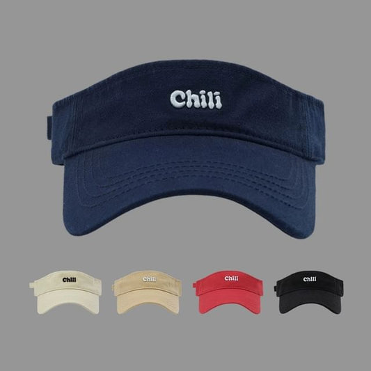 Visor Sun Embroidered Lettering