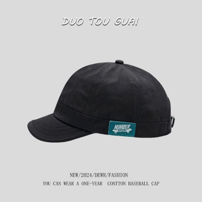 Applique Cap Brim Baseball Short