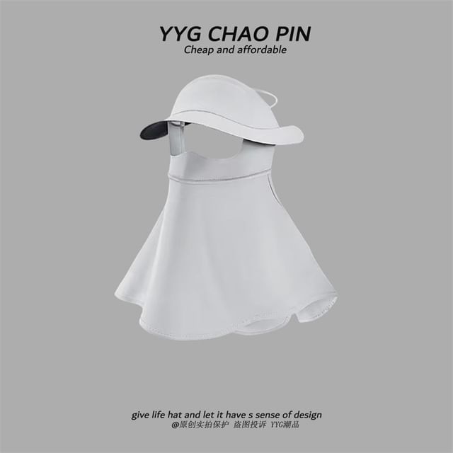 Flap Face Neck Protection Sun Cover Plain with