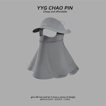 Flap Face Neck Protection Sun Cover Plain with
