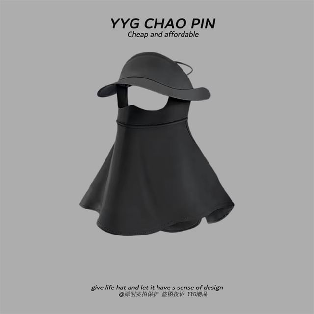 Flap Face Neck Protection Sun Cover Plain with