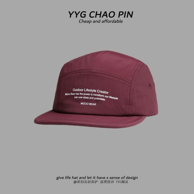 Lettering Baseball Cap Print