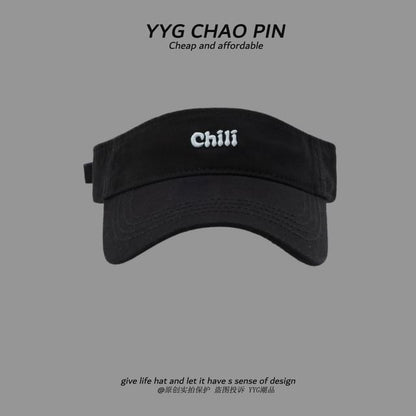 Visor Sun Embroidered Lettering