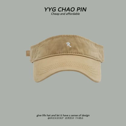 Lettering Visor Embroidered Sun