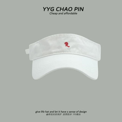 Lettering Visor Embroidered Sun