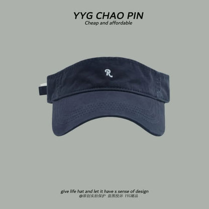 Lettering Visor Embroidered Sun