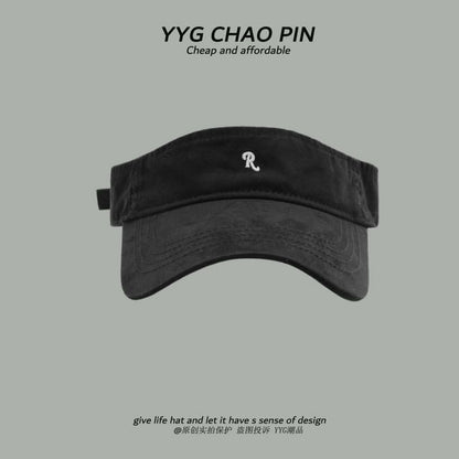 Lettering Visor Embroidered Sun