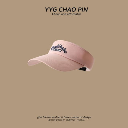 Visor Embroidered Sun Lettering