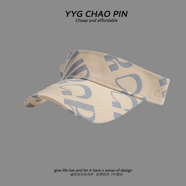 Visor Lettering Print Sun