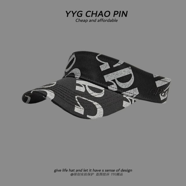 Visor Lettering Print Sun