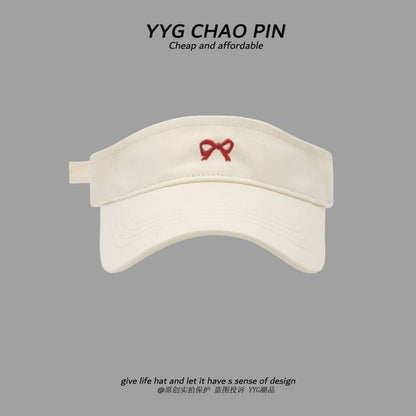 Bow Visor Sun Embroidered