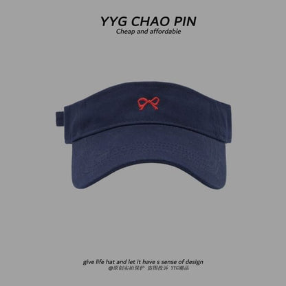 Bow Visor Sun Embroidered