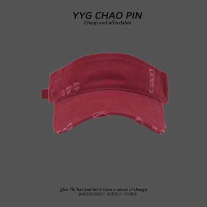 Distressed Sun Plain Visor