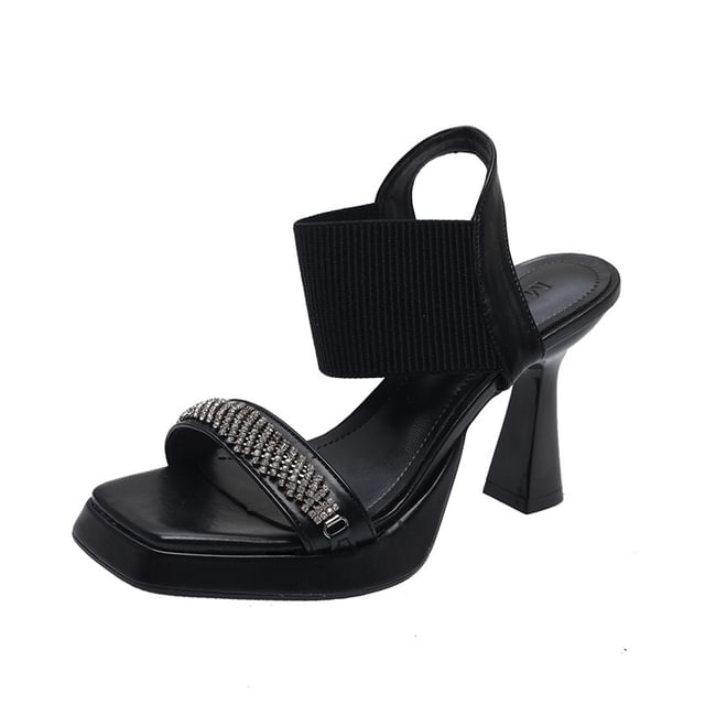 Wedge Heel Rhinestone Sandals