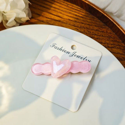 Heart Resin Hair Clip