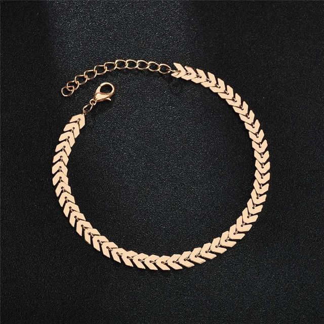 Bracelet de cheville en alliage de blé