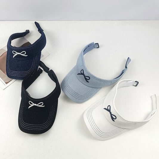 Bow Visor Embroidered Sun