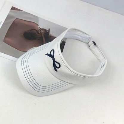 Bow Visor Embroidered Sun