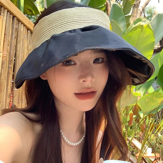 Sun Straw Ruffle Hat