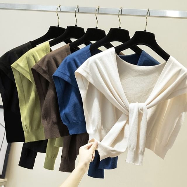 Knit Knot Shawl Plain