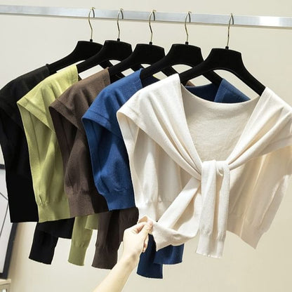 Knit Knot Shawl Plain