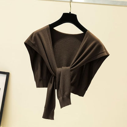 Knit Knot Shawl Plain