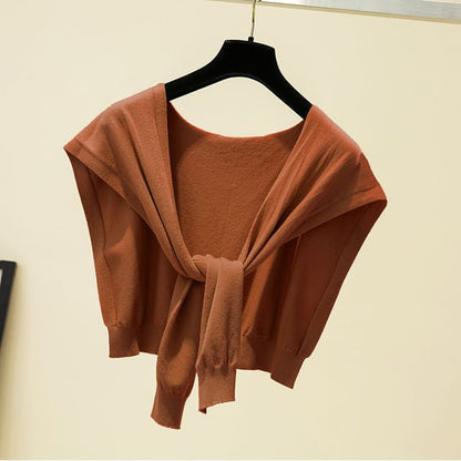 Knit Knot Shawl Plain