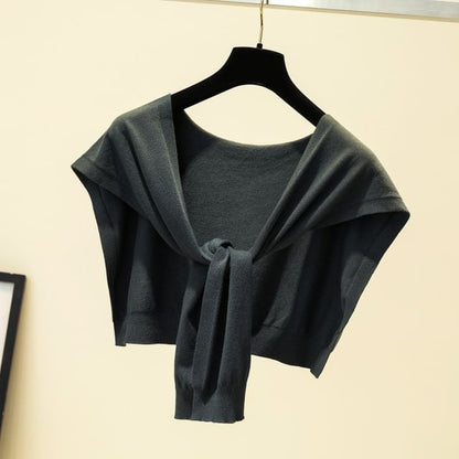 Knit Knot Shawl Plain