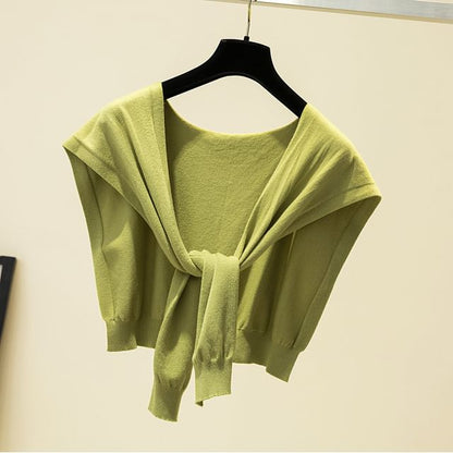 Knit Knot Shawl Plain