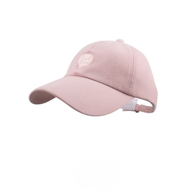 Baseball Lettering Top Embroidered Open Cap