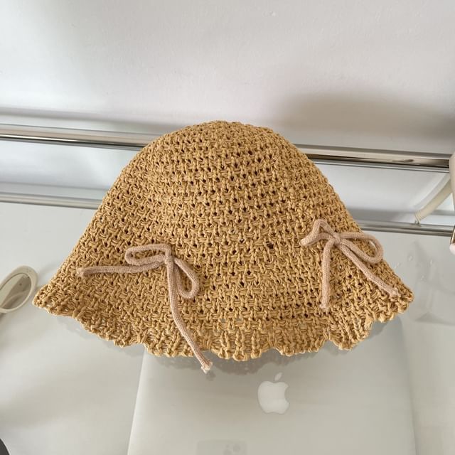Bow Knit Bucket Hat