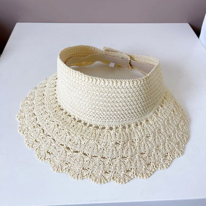 Plain Knit Sun Visor