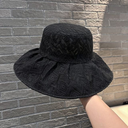 Pattern Embroidered Bucket Hat
